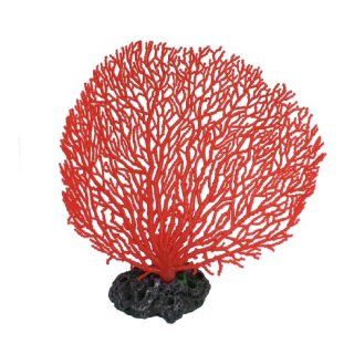 Jardin Plastic Coral Design Ornament for Aquarium, 6.5 Inch High, Red  Aquarium Decor Ornaments 