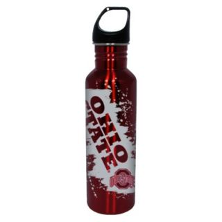 NCAA Ohio State Buckeyes Water Bottle   Red/Whit