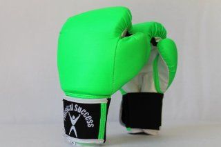 Neon Green Color Boxing Gloves for Kids 4oz size  Training Boxing Gloves  Sports & Outdoors