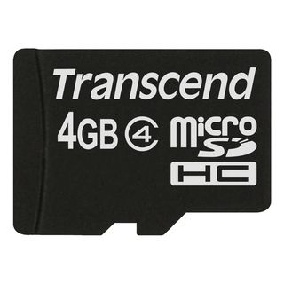 Transcend TS4GUSDC4 4 GB microSD High Capacity (microSDHC) Transcend PC Memory