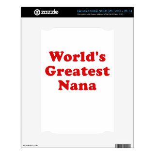Worlds Greatest Nana Skins For The NOOK