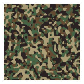 Woodland Camo Poster