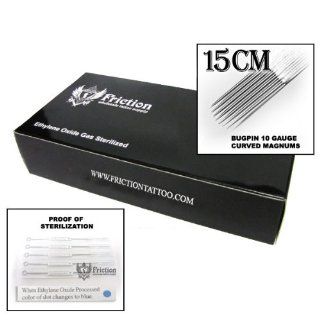 15 Bugpin CM Curved Magnum Mag Sterilized Tattoo Needles (50/box) Health & Personal Care