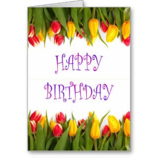 Happy Birthday to wife husband with flowers Cards