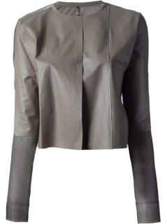 Aviù Panelled Leather Jacket