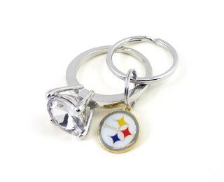 NFL Pittsburgh Steelers Jumbo Bling Keyring  Key Tags And Chains  Sports & Outdoors