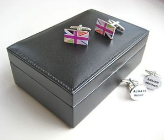 leather cufflink case by chapel cards