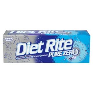 Diet Rite Pure Zero Cola 12 oz, 12 pk