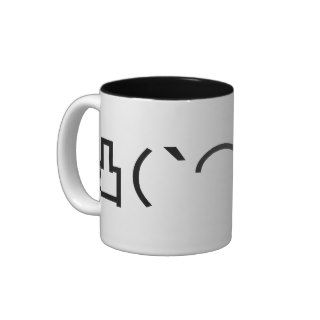 Mo' Angry Emoticon Japanese Kaomoji Coffee Mugs