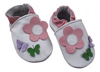 baby pre shoes soft leather 'fleur' by my little boots