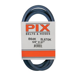 PIX Blue Kevlar V-Belt with Kevlar Cord — 67in.L x 5/8in.W, Model# B64K/5L670K  Belts   Pulleys