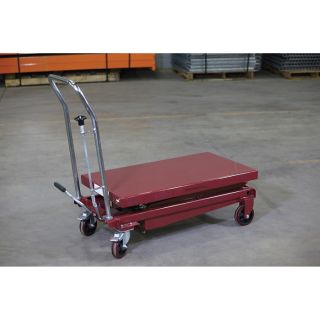  Hydraulic High Lift Table Cart — 770-Lb. Capacity, 51 1/2in. Max. Lift  Hydraulic Lift Tables   Carts