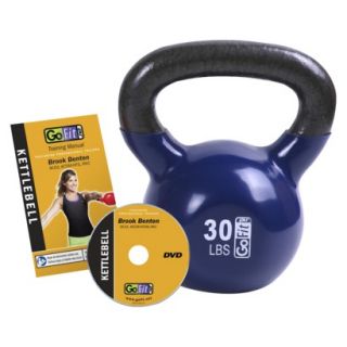 GoFit Kettlebell with DVD   Blue (30Lb)