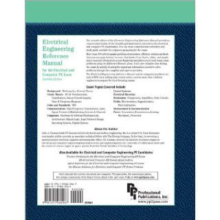 Electrical Engineering Reference Manual, for the Electrical and Computer PE Exam, 7th ed. John A. Camara PE 9781591260967 Books