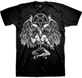 Black Metal   Mens Baphomet T Shirt In Black, Size X Large, Color Black Clothing