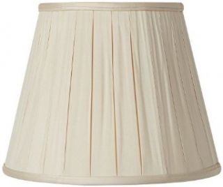 Pleated Sand Silk Empire Lamp Shade 10.5x16x12 (Spider)   Lampshades  