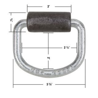 Buyers Rope Ring – Heavy-Duty Surface Mount, 2,000-Lb. Capacity, Model# B28F  Rope Rings