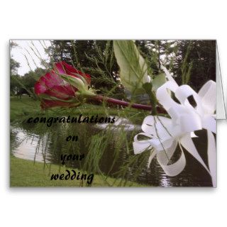 "CONGRATULATIONS ON YOUR WEDDING" GREETING CARDS