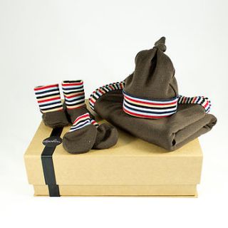 new born baby merino gift set – brown two by asolon