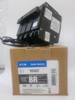 cutler hammer br345st 3 pole circuit breaker with shunt trip 45 amp 240 volts    