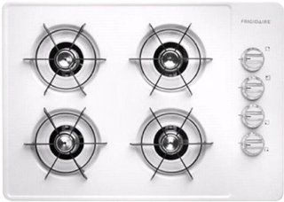 Frigidaire FFGC3005L 30" Gas Cooktop with Ready Select Controls and Sealed Gas Burners, White Kitchen & Dining