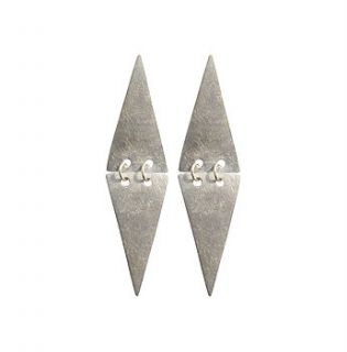 double triangle earrings by mei li rose