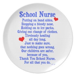 School Nurse Plate