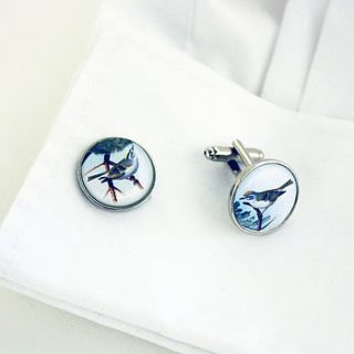 bird lover cufflinks by studio sweepings