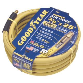 Goodyear Rubber Air Hose — 3/8in. x 25ft., 300 PSI, Model# 46544  Air Hoses   Reels