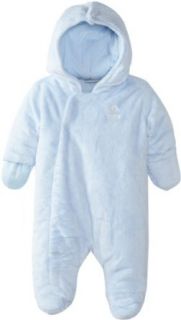 ABSORBA Baby Boys Newborn B Fuzzy Plush Snow Suit, Blue, 0 3 Months Infant And Toddler Snowsuits Clothing