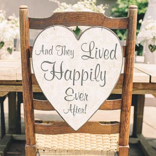 and they lived happily ever after heart sign by the wedding of my dreams