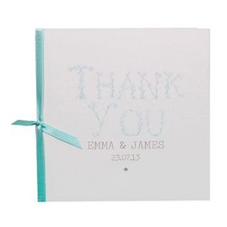 10 personalised flora thank you cards by dreams to reality design ltd