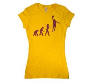 Rocket Factory EVOLUTION OF A BASKETBALL PLAYER T shirt Ladies Clothing