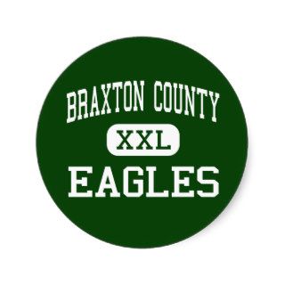 Braxton County   Eagles   High   Sutton Round Sticker