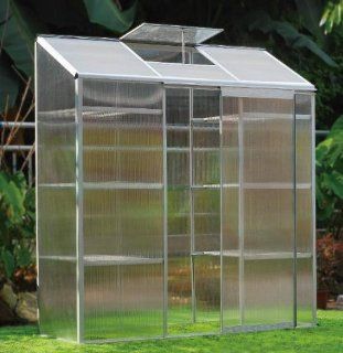 Sow N Reap 6' x 2' Lean to Greenhouse  Attached Greenhouses  Patio, Lawn & Garden