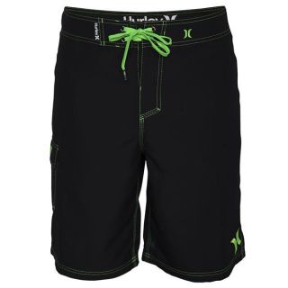 Hurley One & Only 22in Boardshorts Black/Neon Green 2014