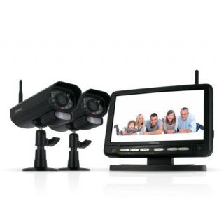 Digital Wireless 2 Camera DVR Security System w/7 LCD Monitor —