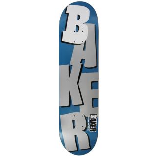 Baker Stacked Skateboard Metallic Navy/Silver 8.19in