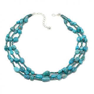 Jay King Graduated 3 Row Turquoise 17 1/4" Necklace