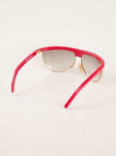 Gianni Versace Vintage Contrast Trim Sunglasses