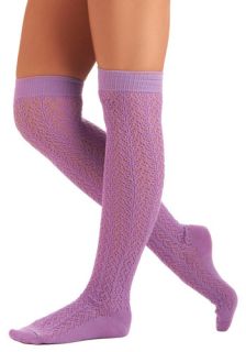 A Leg Up Socks in Lilac  Mod Retro Vintage Socks