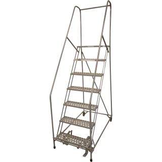 Cotterman Rolling Steel Ladder — 20"L x 24"W x 70in.H Platform, Model# 1007R2630A1E20B4C1P6  Rolling Ladders   Platforms