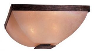 Minka Lavery 6277 357 Asian Themed Flushmount Ceiling Fixture from the Lineage Collection, Iron Oxide   Flush Mount Ceiling Light Fixtures  