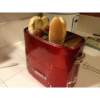 Nostalgia Electrics HDT600RETRORED Retro Series Pop Up Hot Dog Toaster Kitchen & Dining