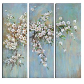 Uttermost Summer Blossoms by Grace Feyock 3 Piece Original Painting