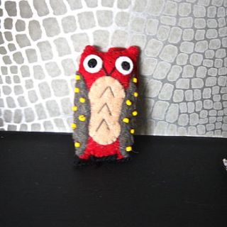 handmade felt owl by london garden trading