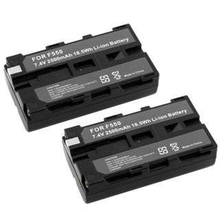 Eforcity Sony NP F550 / NP F330 / NP F750 Li Ion Battery 2 pack Eforcity Camera Batteries & Chargers