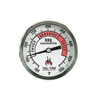 Tel Tru 351L04FBAKLAAAA BQ300 100 500F Barbecue Thermometer   Aluminum Dial with 4 Inch Stem Kitchen & Dining