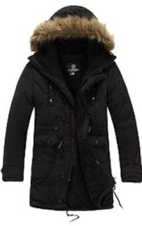 Men's Thicken Warm Winter Coat Hood Parka Overcoat Long Jacket Outwear at  Mens Clothing store