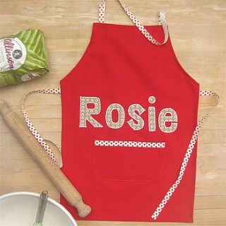 personalised boy's apron by zozos